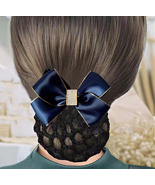 Luxurious Satin Ribbon Bow Hair Bun Cover Hair Clip - £5.11 GBP