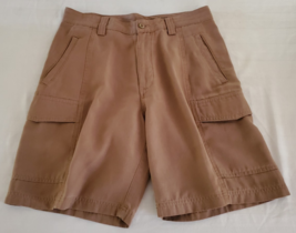 Tommy Bahama Relax Brown Tencel &amp; Cotton Cargo Shorts Mens Size 30 - $14.84