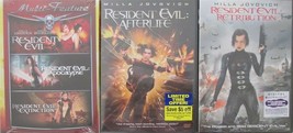 RESIDENT EVIL 1-2-3-4-5: Apocalypse-Extinction-Afterlife-Retribution- NEW DVD&#39;s - £19.38 GBP