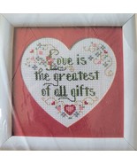 The Creative Circle Stitchery Kit 2446 Gift of Love NEW 5 x 5 in 1980 Em... - £11.51 GBP