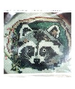 Vintage Cherokee County Designs Shy Raccoon Cross Stitch Kit Complete w/... - £22.08 GBP