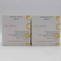 Lot Of 2 Beekman 1802 Golden Vitamin C &amp; Amla Berry Whipped Body Cream 8 Oz Each - £66.01 GBP