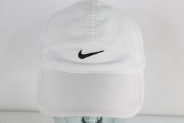 Vintage Nike Travis Scott Mini Swoosh Featherlight 7 Panel Hat Cap White - £37.16 GBP