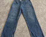 Carhartt Blue Jeans Men&#39;s Size 36x32 Loose Fit Work Pants Work Jeans Den... - $18.69