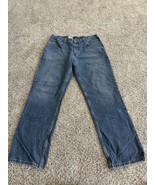 Carhartt Blue Jeans Men&#39;s Size 36x32 Loose Fit Work Pants Work Jeans Den... - $25.54 CAD