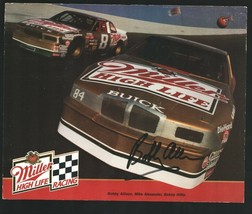 Bobby Allison Autographed NASCAR Miller High Life Buick Hero Card 1989#84 Mik... - £26.71 GBP