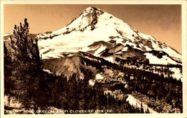 Vintage Real Photo POSTCARD-MOUNT Hood Oregon From Cloudcap Inn BK35 - £3.10 GBP