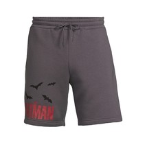 Batman Men&#39;s Gray Jogger Shorts, Size 2XL/2XG(44-46) - $20.78