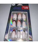 24pc Claire's Fake False Press On Glue On Vegan Animal Ying Yang Print - $9.90