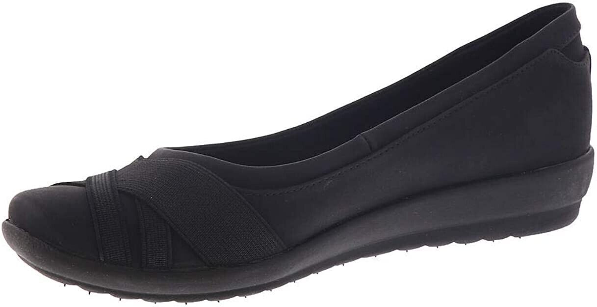 Primary image for NEW EASY SPIRIT BLACK COMFORT WALKING WEDGE PUMPS  SIZE 8.5 W  WIDE $69
