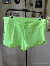 NWT Athleta Surge Swim Short Bottom Board Short Neon Green Yellow $59 M - $28.08
