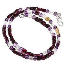 Amethyst Natural Gemstone Beads Multi Shape Strand Length 19&quot; KB-1749 - £8.56 GBP