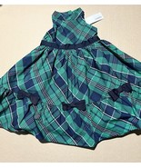 18-24M Janie and Jack Green Plaid Bow Formal Dress Girls BNWTS $119 - $1,474.43 MXN