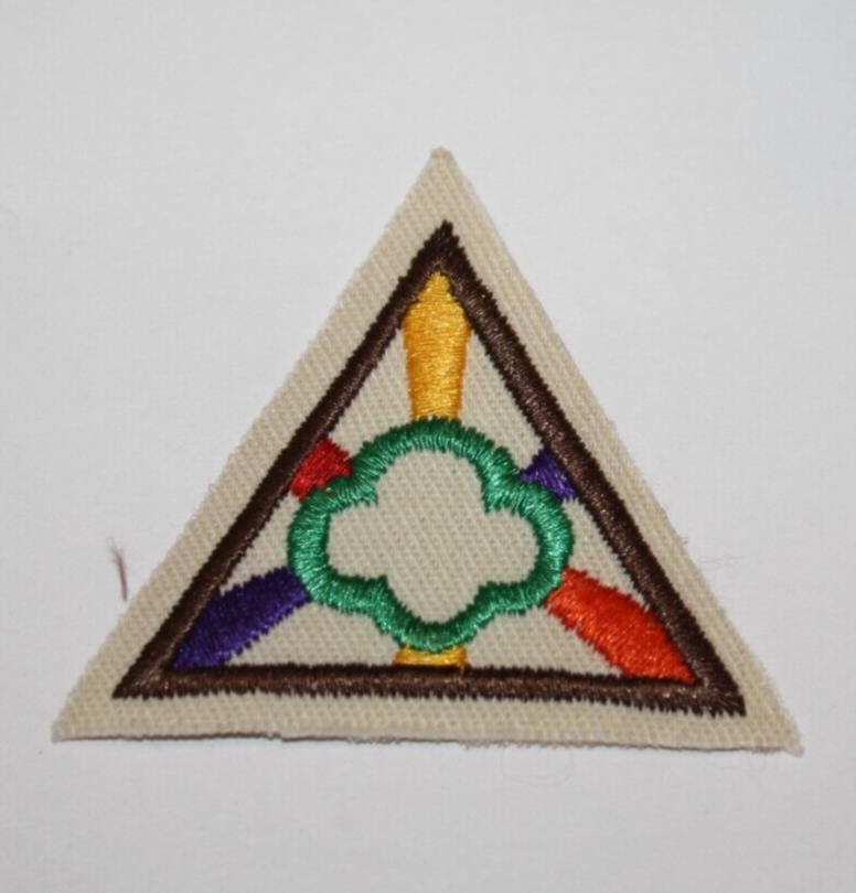Brownie Girl Scout Try It Badge Girl Scout Ways Trefoil Traditions Patch... - $4.97