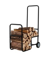 Black Large Firewood Log Cart Carrier - $210.48 CAD