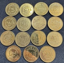 15 Dave &amp; Busters Bronze Coins. Very Good Condition - £4.79 GBP