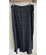Liz Claibone Skirt Women 16 Liz Sport NEW A Maxi Navy Blue Floral Tencel... - £31.25 GBP