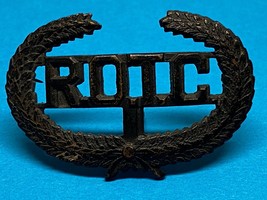 Circa 1916-WWI, Rotc Cap Device, Bronze, Screwback, Vintage - $24.75