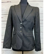 Tahari Arthur S Levine Grey 3 Button Blazer Jacket Coat Size 6 Awesome C... - $590.00 MXN