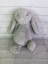 Jellycat London Bashful Bunny Rabbit Gray Floppy Ears Stuffed Animal Plush Toy - £9.81 GBP