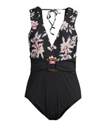 Time and Tru Women&#39;s Floral Garden One Piece Swimsuit Multicolor Size XL... - £20.50 GBP