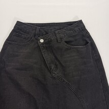 SHEIN Women's Black Front Zipper & High Slit Size 26 Waist 25" image 11