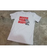 Nike Tee &quot;Moove Your Body&quot; White/Red Work Out Gym Training T-Shirt Men XS - £14.70 GBP