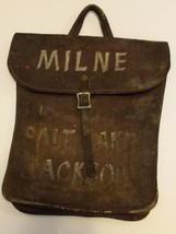 Vintage Leather Tote Satchel Bag 30&#39;s 40&#39;s  Milne Trucking Freight Mail - $297.00