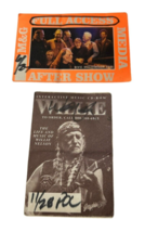 Willie Nelson Back Stage Pass &amp; Autographed Sticker Hand Signed Auto RARE - $299.25