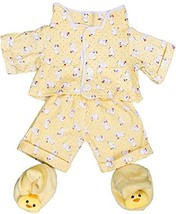 Teddy Mountain Yellow Chicken Pajamas with Slippers Set Teddy Bear Clothes Outfi - £11.43 GBP