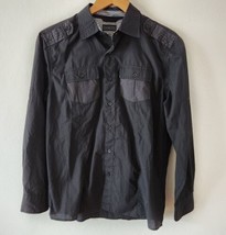 Sovereign Code Big Boys XL 18/20 Black Gray Button Down Long Sleeve Shirt - £11.79 GBP