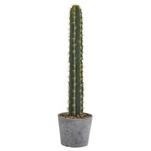 Nearly Natural 4589 41 in. Cactus in Stone Planter Artificial Plant - £163.57 GBP