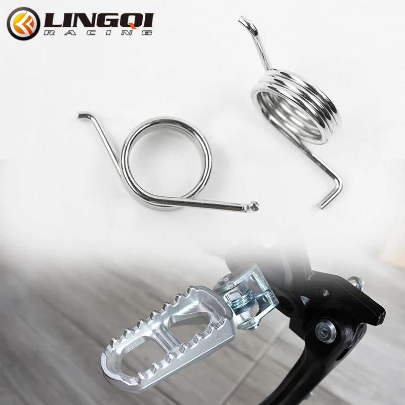 LING QI Motorcycle Foot Spring Foot Pegs Rests Pedals for Surron Sur-Ron... - $13.04