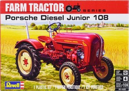 Tractor Level 4 Model Kit Porsche Diesel Junior 108 Farm Tractor Revell - £31.10 GBP