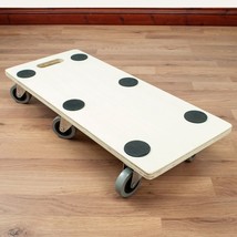 6 Wheel Furniture Transport Roller Dolly Trolly 18mm Thick Wood Platform... - £22.87 GBP