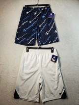 Champion Shorts Boys Youth XL Bundle White Blue  Pockets Elastic Waist NWT - $16.59