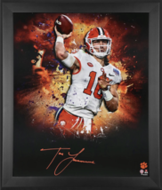 Trevor Lawrence Autographed Clemson Tigers &#39;In Focus&#39; Framed Display Fan... - $495.00