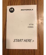 Motorola V710 CDMA Instructions See the pictures Ships N 24h - €11,81 EUR