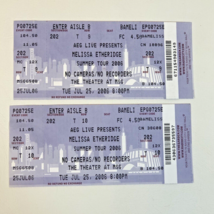 Pair (2) Melissa Etheridge Concert Tickets Madison Square Garden NY July... - $14.82