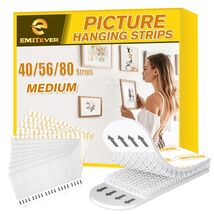EMITEVER Heavy Duty Picture Hanging Strips Medium White 20 Pairs 40 Strips - €2,89 EUR