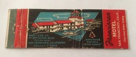 Vintage Matchbook Cover Matchcover Franciscan Motel San Francisco CA - £2.66 GBP