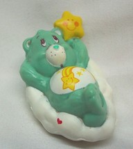 Vintage 1983 Care Bears Wish Bear On Cloud Pvc Toy Figure Agc Teddy Cake Topper - £12.90 GBP