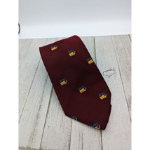 John Bull Horney Necktie Red Maroon 56&quot; Rhino - £7.82 GBP