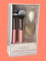 Luxie Bronze and Glow Set Rose Gold Collection 6-piece Set New In Box MS... - $34.64