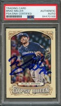 2014 Topps Gypsy Queen #177 Brad Miller Signed Card PSA Slabbed Auto Mariners - £39.86 GBP
