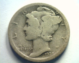 1925-S Mercury Dime About Good+ Ag+ Nice Original Coin From Bobs Coin 99c Ship - £4.32 GBP
