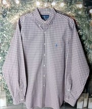 Ralph Lauren Men&#39;s Shirt Size 16.5 L Classic Fit Button Down 100% Cotton Rainbow - £14.01 GBP