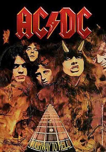 AC/DC Poster Flag Highway To Hell  - $19.99