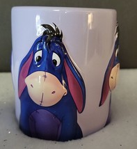 Eeyore 3D Embossed Purple Disney Store Ceramic Coffee Mug 19 oz - £10.39 GBP