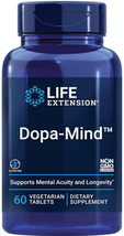 Dopa Mind Mental Acuity Longevity Dopamine Brain Health 60 Tab Life Extension - £26.52 GBP